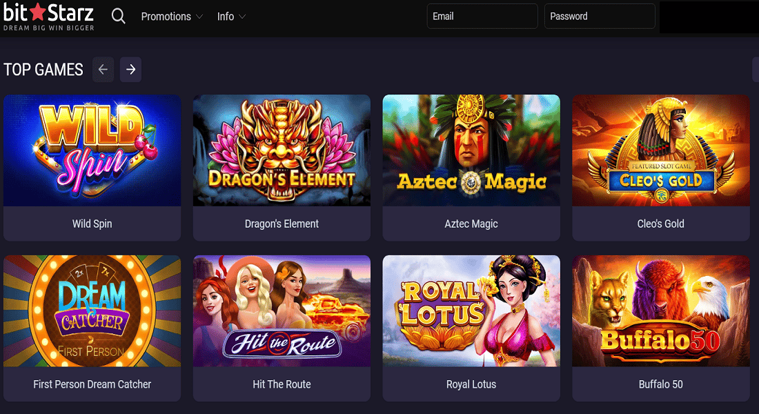 bitstarz casino homepage