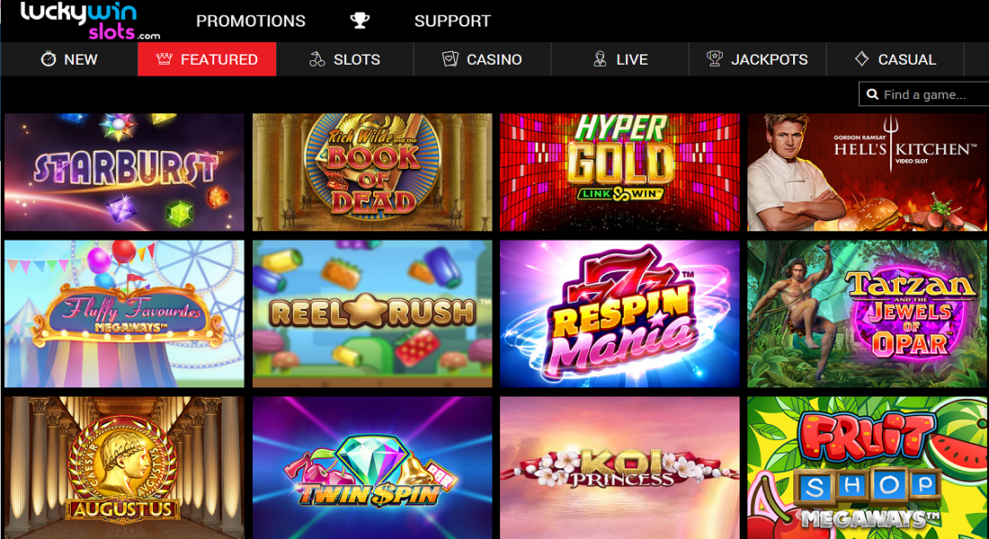 lucky wins slots homepage