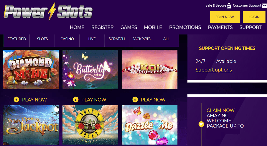 power slot casino homepage